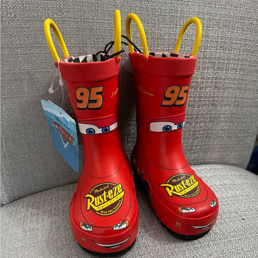 Lightning McQueen Rainboots NWT